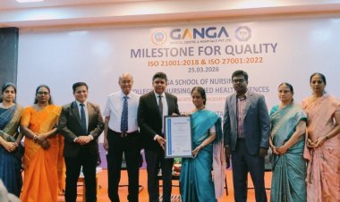 கோவை கங்கா நர்சிங் அன்ட் அலைடு ஹெல்த் சயின்சஸ் கல்லூரிக்கு ஐஎஸ்ஓ சான்றிதழ்